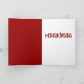 Frohe Weihnachts-weiße Textkarte Feiertagskarte (Innenseite)