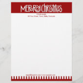 Frohe Weihnachts-Weißkopf Briefkopf (Vorderseite)