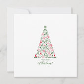 Frohe Weihnachts Welpen Weihnachtskarte (Rückseite)