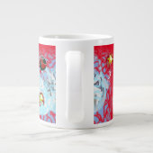 Frohe Weihnachts Wind Santa Claus Sock Jumbo-Tasse (Rückseite)