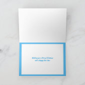 Frohe Weihnachts Winter Bäume Wasserfarbe Karte (Innenseite)