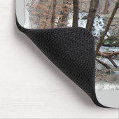 Frohe Weihnachts-Winter-Damm Off Badman Road Mousepad (Ecke)
