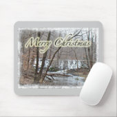 Frohe Weihnachts-Winter-Damm Off Badman Road Mousepad (Mit Mouse)