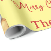 Frohe Weihnachts Winter Familie Gelbe Geschenke Geschenkpapier (Rolleneckpunkt)
