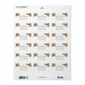 Frohe Weihnachts Winter Grüne Rücksendeadresse Adressaufkleber (Vorne)