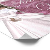 Frohe Weihnachts Winter Lady Design Print Poster (Ecke)
