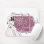 Frohe Weihnachts Winter Lady Designed Mousepad (Mit Mouse)