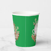 Frohe Weihnachts-Winter-Leckereien Papier Cup Pappbecher (Rechts)