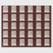 Frohe Weihnachts Winter Parchment Eisrad Schneeflo Geschenkpapier (Flach)