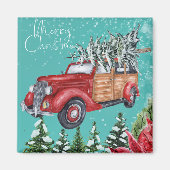 Frohe Weihnachts Winter Snowfall Magnet (Vorne)