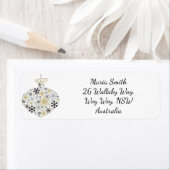 Frohe Weihnachts Winter Snowflake Muster (Insitu)