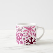 Frohe Weihnachts Winter Snowflake Muster Espressotasse (Rechts)