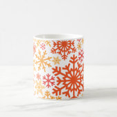 Frohe Weihnachts Winter Snowflake Muster Kaffeetasse (Mittel)
