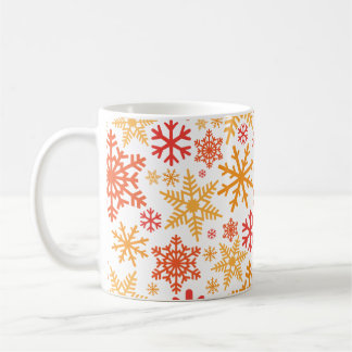 Frohe Weihnachts Winter Snowflake Muster Kaffeetasse