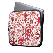 Frohe Weihnachts Winter Snowflake Muster Laptopschutzhülle (Vorderseite Links)