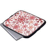 Frohe Weihnachts Winter Snowflake Muster Laptopschutzhülle (Vorne Knopf)