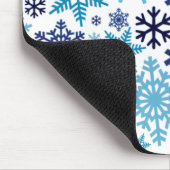 Frohe Weihnachts Winter Snowflake Muster Mousepad (Ecke)