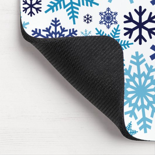 Frohe Weihnachts Winter Snowflake Muster Mousepad (Ecke)