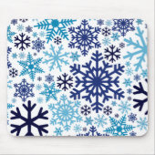 Frohe Weihnachts Winter Snowflake Muster Mousepad (Vorne)
