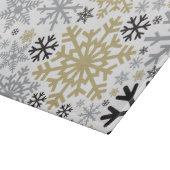 Frohe Weihnachts Winter Snowflake Muster Schneidebrett (Ecke)