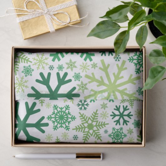 Frohe Weihnachts Winter Snowflake Muster Seidenpapier (Geschenk)