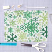 Frohe Weihnachts Winter Snowflake Muster Seidenpapier (Handwerk)