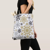 Frohe Weihnachts Winter Snowflake Muster Tasche (Von Nahem)