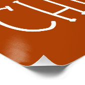 Frohe Weihnachts Winter Snowflakes Typografie Poster (Ecke)