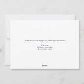 Frohe Weihnachts-Winter-Szene Weihnachtskarte Feiertagskarte (Rückseite)