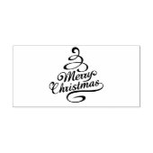 Frohe Weihnachts Winterferien Bäume Permastempel (Design)