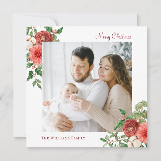 Frohe Weihnachts-Winterferien-Foto (Vorderseite)