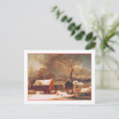 Frohe Weihnachts-Winterlandschaft von Durrie Feiertagspostkarte (Stehend Vorderseite)