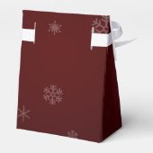 Frohe Weihnachts-Winterparchment-Illustration Geschenkschachtel (Rückseite)