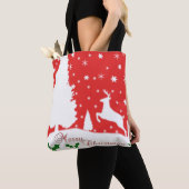 Frohe Weihnachts-Winterschneeflocken Tasche (Von Nahem)