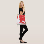 Frohe Weihnachts-Winterschneeflocken Tasche (Am Model)