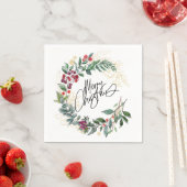 Frohe Weihnachts Winterurlaub Serviette (Beispiel)