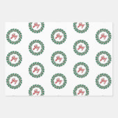Frohe Weihnachts-Wraath-Design: Freude Geschenkpapier Set (Vorderseite)
