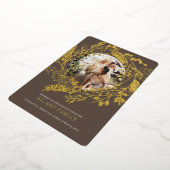 Frohe Weihnachts-Wraath-Fotokarte Folien Feiertagskarte (Gedreht)