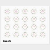Frohe Weihnachts-Wraath-Sticker-Design Runder Aufkleber (Blatt)