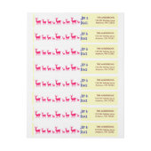 Frohe Weihnachts-Wraparound-Rücksendeadresse Etike (Bogen)