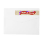 Frohe Weihnachts-Wraparound-Rücksendeadresse Etike (Rückseite)