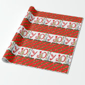 Frohe Weihnachts Wrapping Paper Ginger Geschenkpapier (Ungerollt)