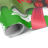 Frohe Weihnachts-Wrapping Paper Grünbuch Geschenkpapier (Rolleneckpunkt)