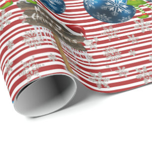 Frohe Weihnachts Wrapping Paper Snowman Geschenkpapier