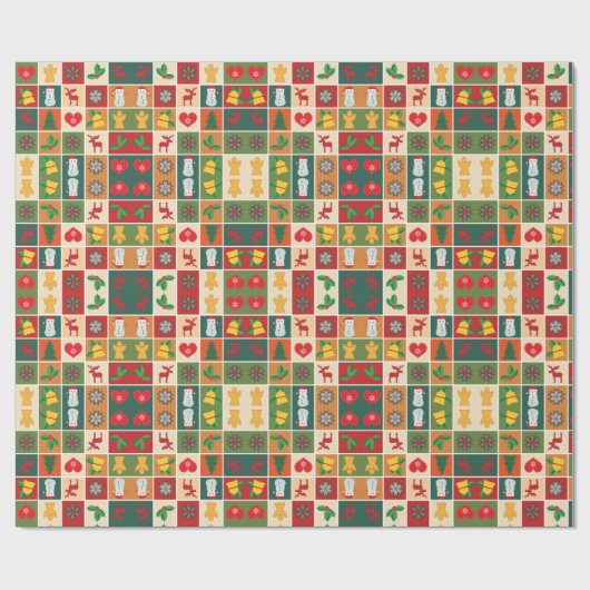 Frohe Weihnachts-Wrapping Papier Geschenkpapier (Flach)