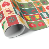Frohe Weihnachts-Wrapping Papier Geschenkpapier (Rolleneckpunkt)