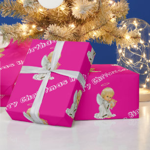 Frohe Weihnachts-Wrapping Papier Happy BirthdayAng Geschenkpapier