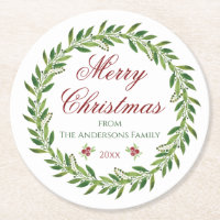 Frohe Weihnachts-Wreath-Familie