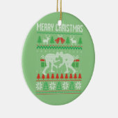 Frohe Weihnachts-Wrestling Wrestler Weihnachten We Keramik Ornament (Rechts)