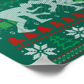 Frohe Weihnachts-Wrestling Wrestler Weihnachten We Poster (Ecke)